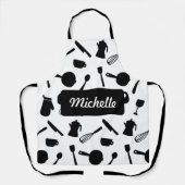 Einfarbige Küchengeräte mit elegantem Design Schürze (Vorderseite)