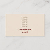 Einfarbige Kunstrasenhalterung Visitenkarte (Rückseite)