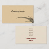 Einfarbige Kunstrasenhalterung Visitenkarte (Vorne/Hinten)