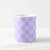 Einfarbige lila karierte Musterung Kaffeetasse (Mittel)