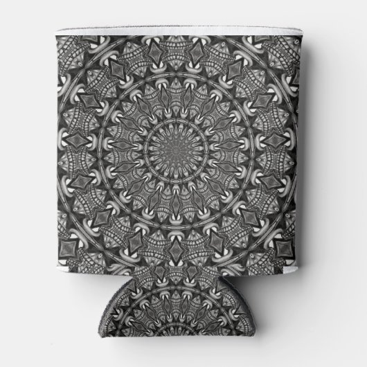 Einfarbige Mandala Dosenkühler (Vorderseite)