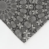 Einfarbige Mandala Fleecedecke (Ecke)