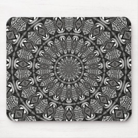 Einfarbige Mandala Mousepad (Vorne)
