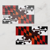 Einfarbige Maryland-Flagge Visitenkarte (Vorne/Hinten)