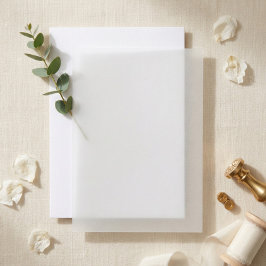 Einfarbige Minimalistische Elegante Benutzerdefini Pergament Einladungen