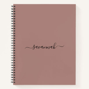 Einfarbige Monogramm-Skizzenbuch  Notizblock