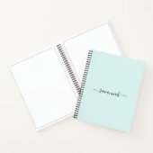 Einfarbige Monogramm-Skizzenbuch Notizblock (Innenseite)