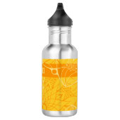 Einfarbige Orange Mandala Wasserflasche (Rechts)