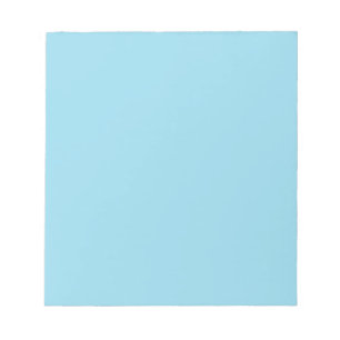Einfarbige Pastellblau Notizblock
