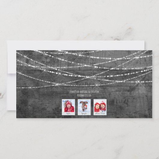 Einfarbige Pop-Taschenkarte 3-Foto-Karte (Rückseite)