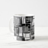Einfarbige Quadrate Kaffeetasse (Vorderseite Links)