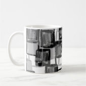 Einfarbige Quadrate Kaffeetasse (Links)