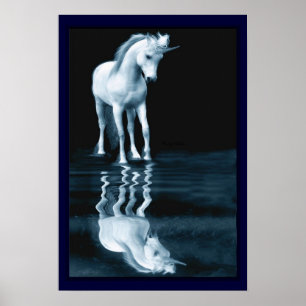 Einfarbige Reflektionen drucken Poster