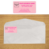 Einfarbige, rosa Markenbezeichnung für das Adresse Adressaufkleber