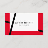 Einfarbige rote, gelbe schwarze Visitenkarte (Rückseite)