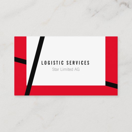 Einfarbige rote, gelbe schwarze Visitenkarte (Rückseite)