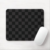 Einfarbige schwarze und dunkelgraue karierte Muste Mousepad (Mit Mouse)