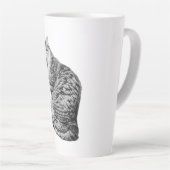 Einfarbige Tasse der Tabby Cat Art (Rechte Ecke)