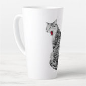Einfarbige Tasse der Tabby Cat Art (Linke Ecke)