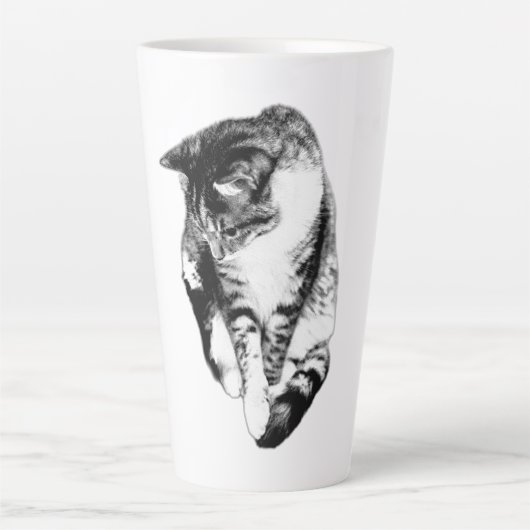 Einfarbige Tasse des Tabby Cat (Vorderseite)