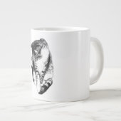 Einfarbige Tasse des Tabby Cat (Vorderseite Rechts)