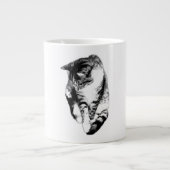 Einfarbige Tasse des Tabby Cat (Vorderseite)