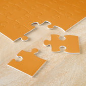 Einfarbige Texturierte Ockerfarbene Geometrische P Puzzle (Seite)