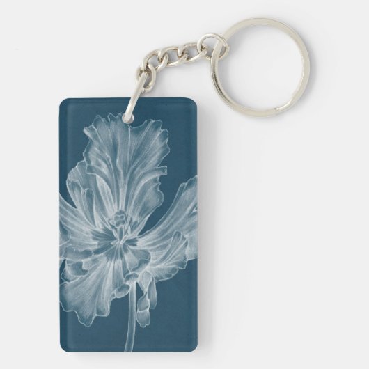 Einfarbige Tulpe II Schlüsselanhänger (Rückseite)