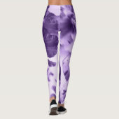 Einfarbige Veilchen Leggings (Rückseite)