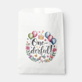 Einfärbige Wasserfarbe Einhorn Geburtstag Geschenktütchen