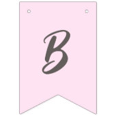 Einfärbige Wasserfarbe Einhorn Geburtstag Wimpelkette (Zweite Fahne)