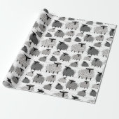 Einfarbige wollige Schaf-Verpackungspapier Geschenkpapier (Ungerollt)