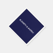 Einfarbiger DIY-Hintergrund, Namensmonogramm - Nav Serviette (Ecke)