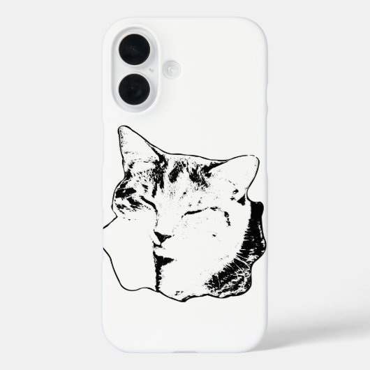 Einfarbiger Fall für Tabby-Katzen Case-Mate iPhone Hülle (Rückseite)