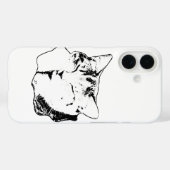 Einfarbiger Fall für Tabby-Katzen Case-Mate iPhone Hülle (Rückseite (Horizontal))