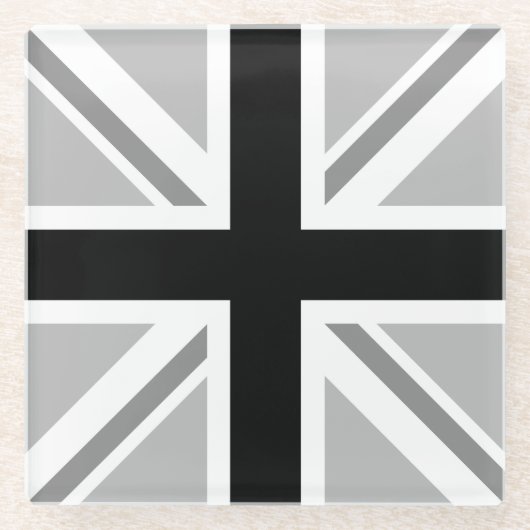 Einfarbiger Gewerkschafts-Flaggen-/Jack-Entwurf Glasuntersetzer (Vorderseite)