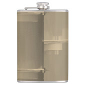 einfarbiger Glitter Flachmann (Vorderseite)