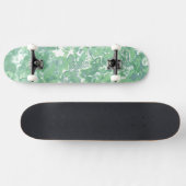 einfarbiger grüner Marmor Skateboard (Horizontal)