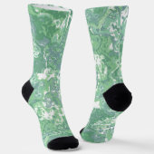 einfarbiger grüner Marmor Socken (Gewinkelt)