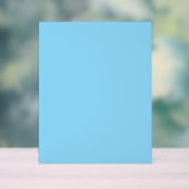 Einfarbiger hellblauer Hintergrund, gleichmäßig ge Acrylschild (Neutral)