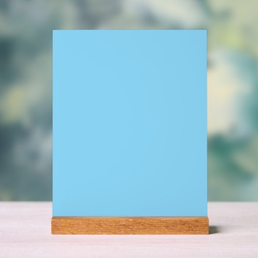 Einfarbiger hellblauer Hintergrund, gleichmäßig ge Acrylschild (Neutral)