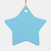 Einfarbiger hellblauer Hintergrund, gleichmäßig ge Keramik Ornament (Hinten)