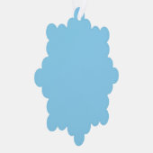 Einfarbiger hellblauer Hintergrund, gleichmäßig ge Ornament Karte (Rechts)