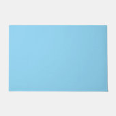 Einfarbiger hellblauer Hintergrund gleichmäßig gef Fußmatte (Vorderseite)