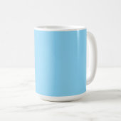 Einfarbiger hellblauer Hintergrund gleichmäßig gef Kaffeetasse (VorderseiteRechts)