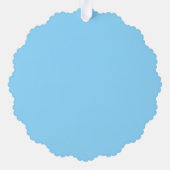 Einfarbiger hellblauer Hintergrund gleichmäßig gef Ornament Karte (Rückseite)