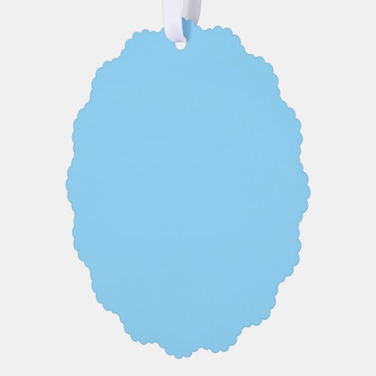 Einfarbiger hellblauer Hintergrund gleichmäßig gef Ornament Karte (Links)