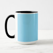 Einfarbiger hellblauer Hintergrund gleichmäßig gef Tasse (Links)