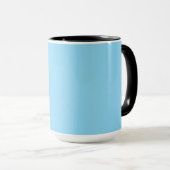 Einfarbiger hellblauer Hintergrund gleichmäßig gef Tasse (VorderseiteRechts)