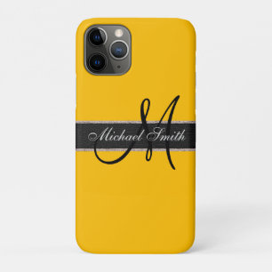 einfarbiger Hintergrund für Monogramm Case-Mate iPhone Hülle